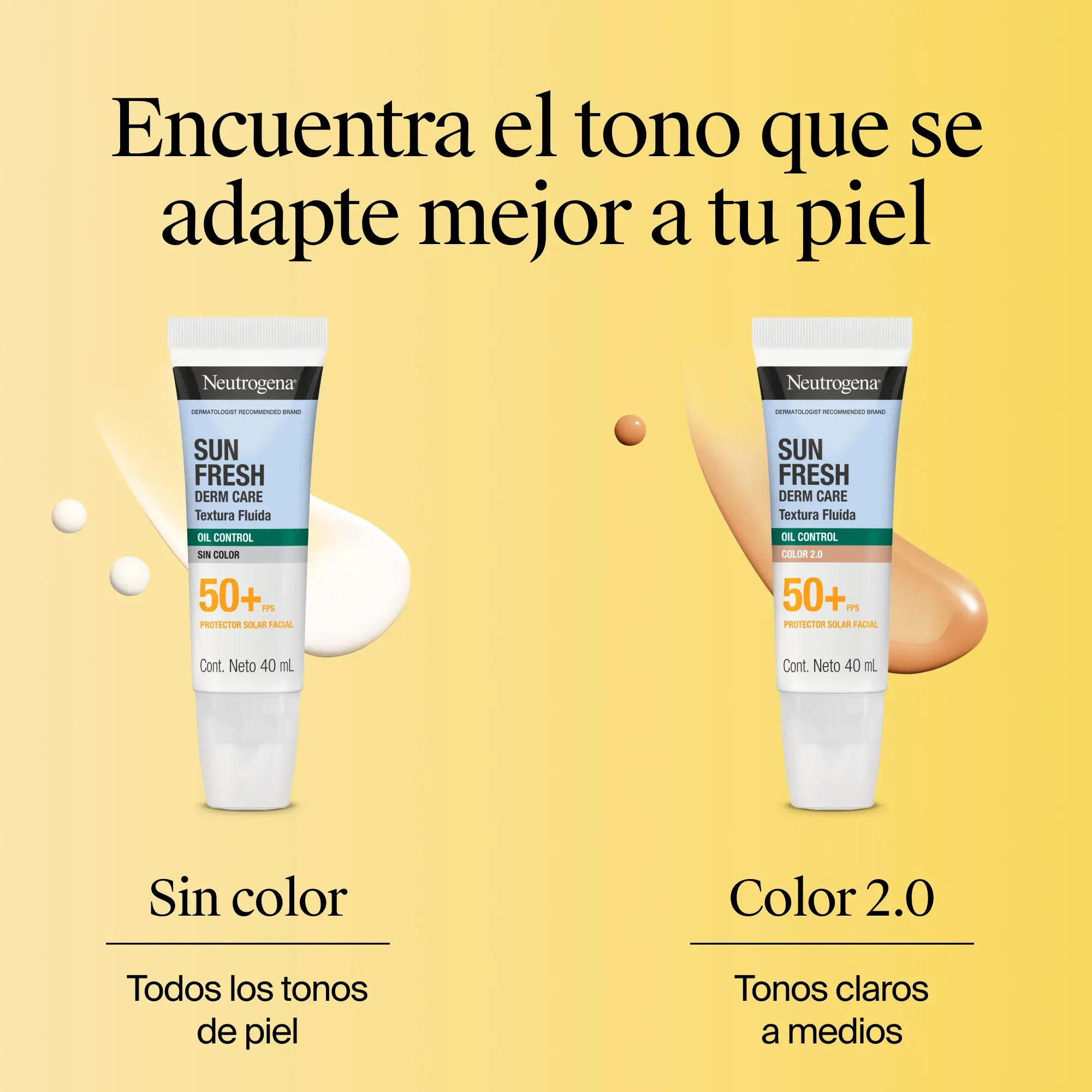 Protector Solar Facial Sun Fresh Derm Care Oil Control Fluido - Neutrogena img #4