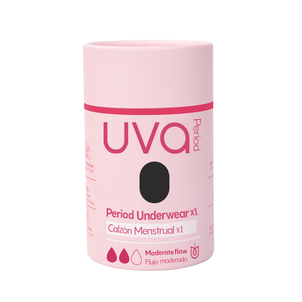 Panty Menstrual Moderado Negro - UVA img #1