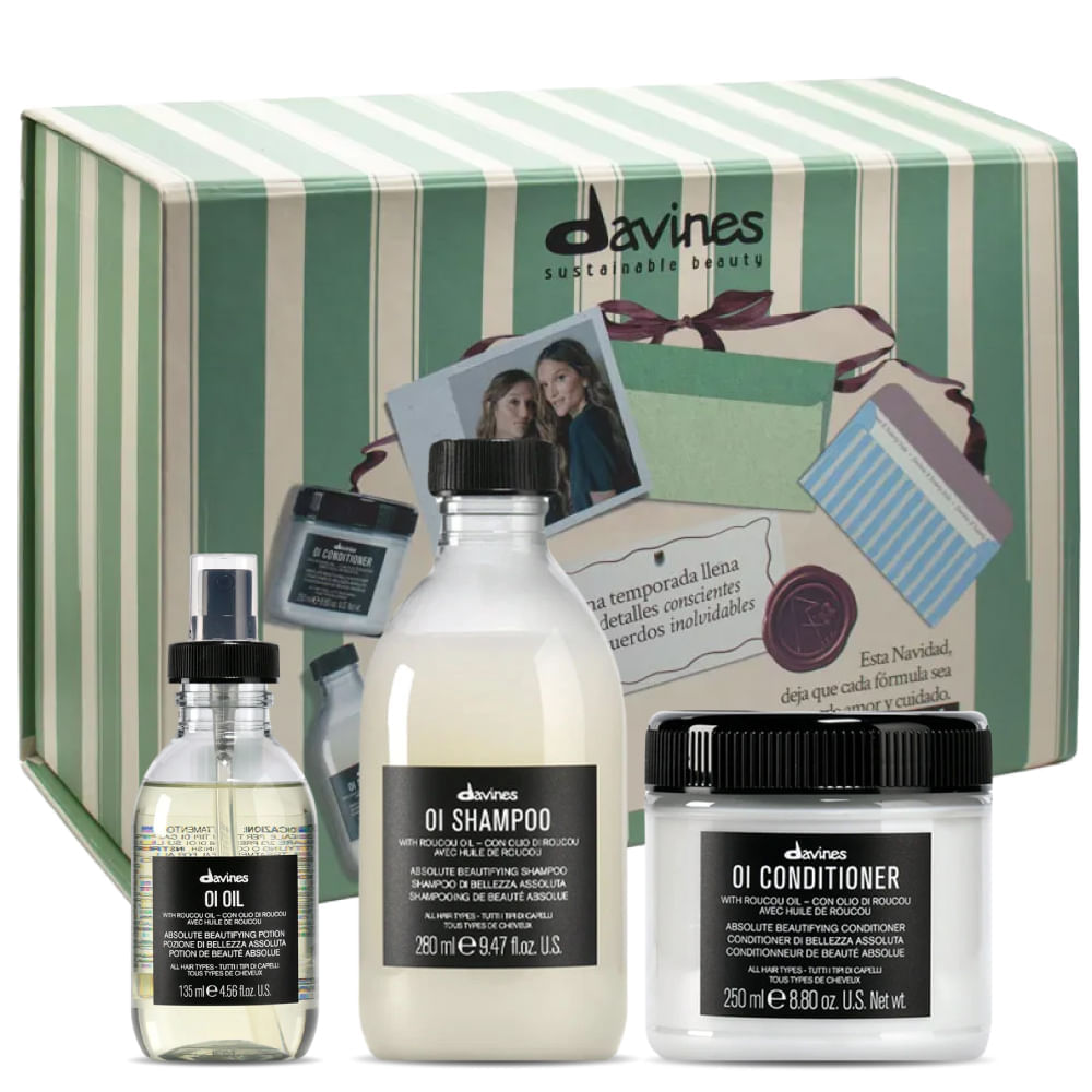 Kit Oil Oi 135 ml + Shampoo Oi 280 ml + Conditioner Oi 250 ml + Obsequio Caja Sisterly  - Davines img #1