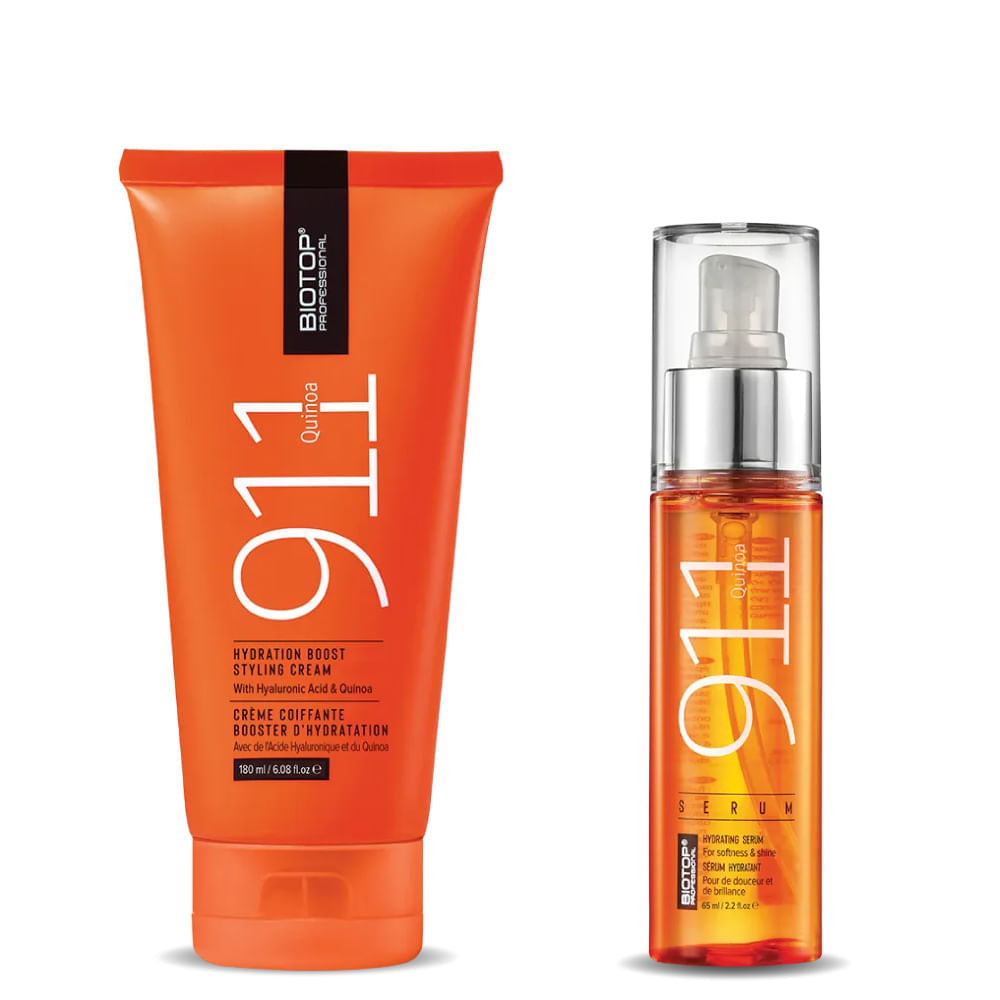 Kit 911  Hidratación: Styling Cream 180 ml + Serum 65 ml - Biotop Professional img #1