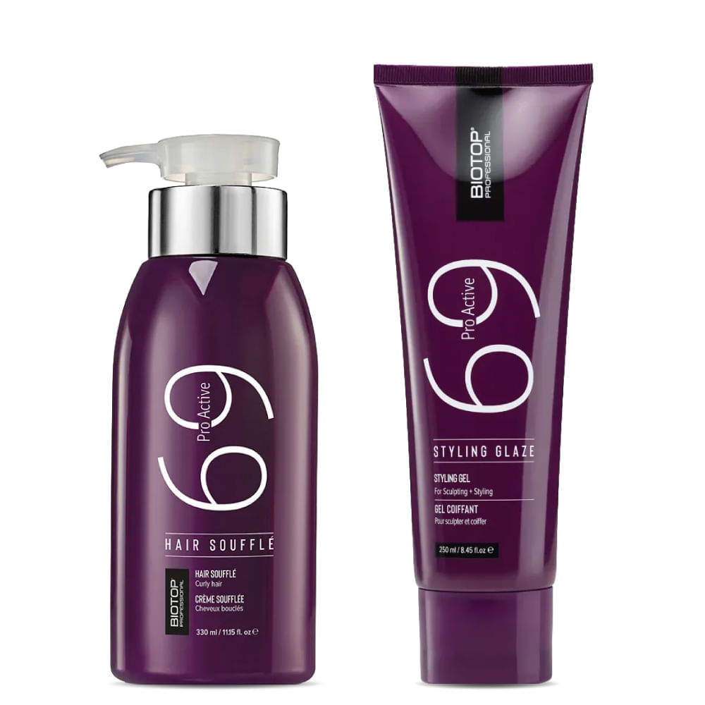 Kit Rutina de Crespos: Soufflé 330 ml + Styling Glaze 250 ml - Biotop img #1