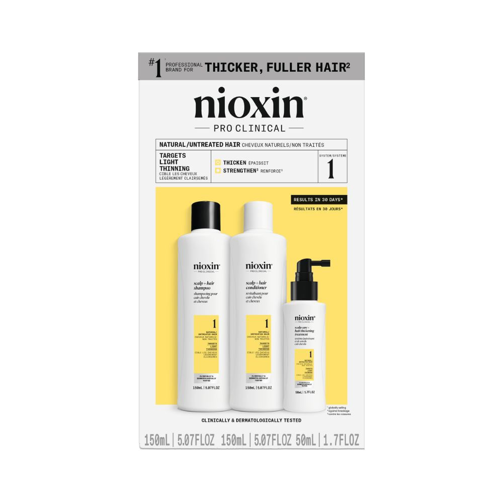 Kit Para Adelgazamiento Y Caída Capilar Sistema 1 - 350 ml - Nioxin img #2