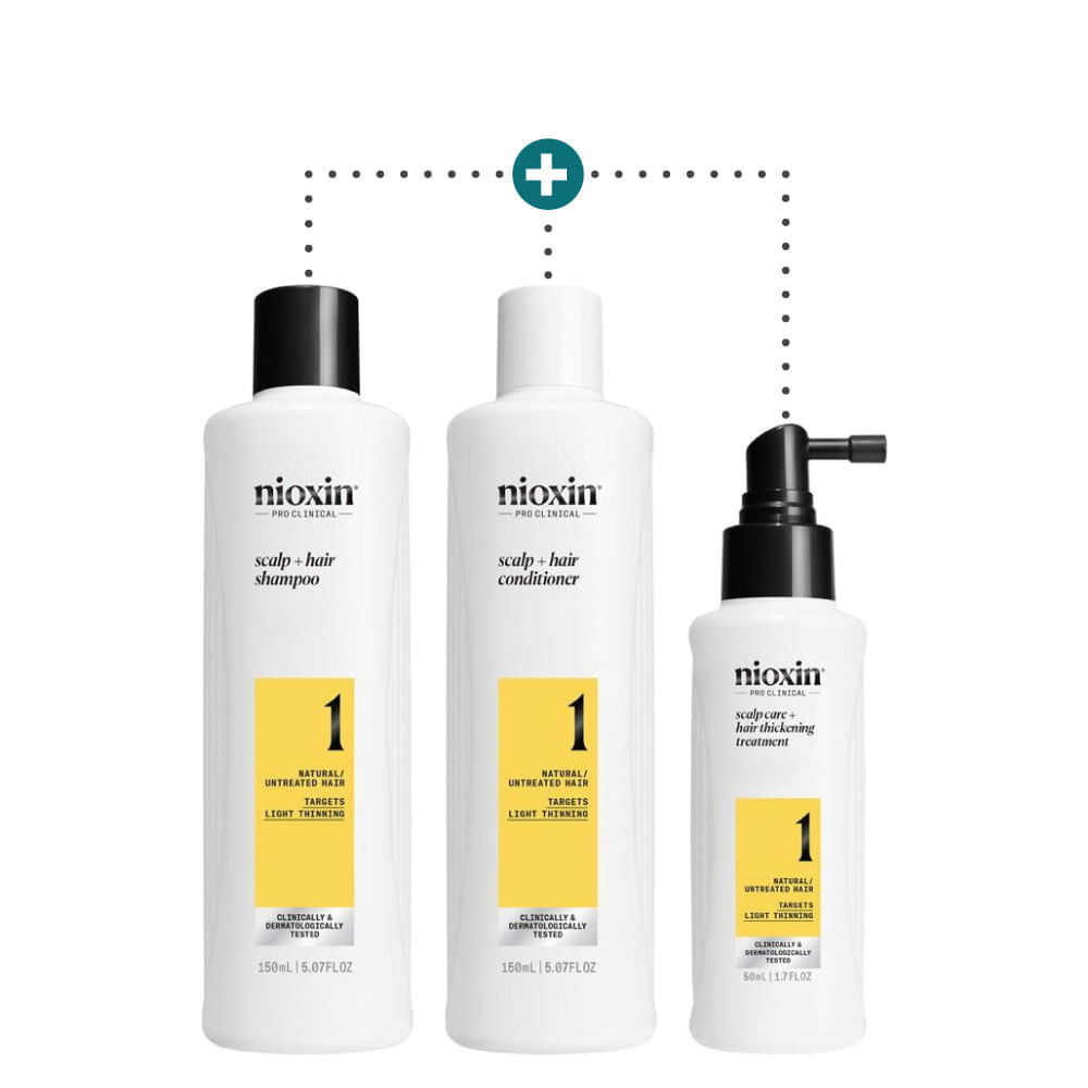 Kit Para Adelgazamiento Y Caída Capilar Sistema 1 - 350 ml - Nioxin img #1