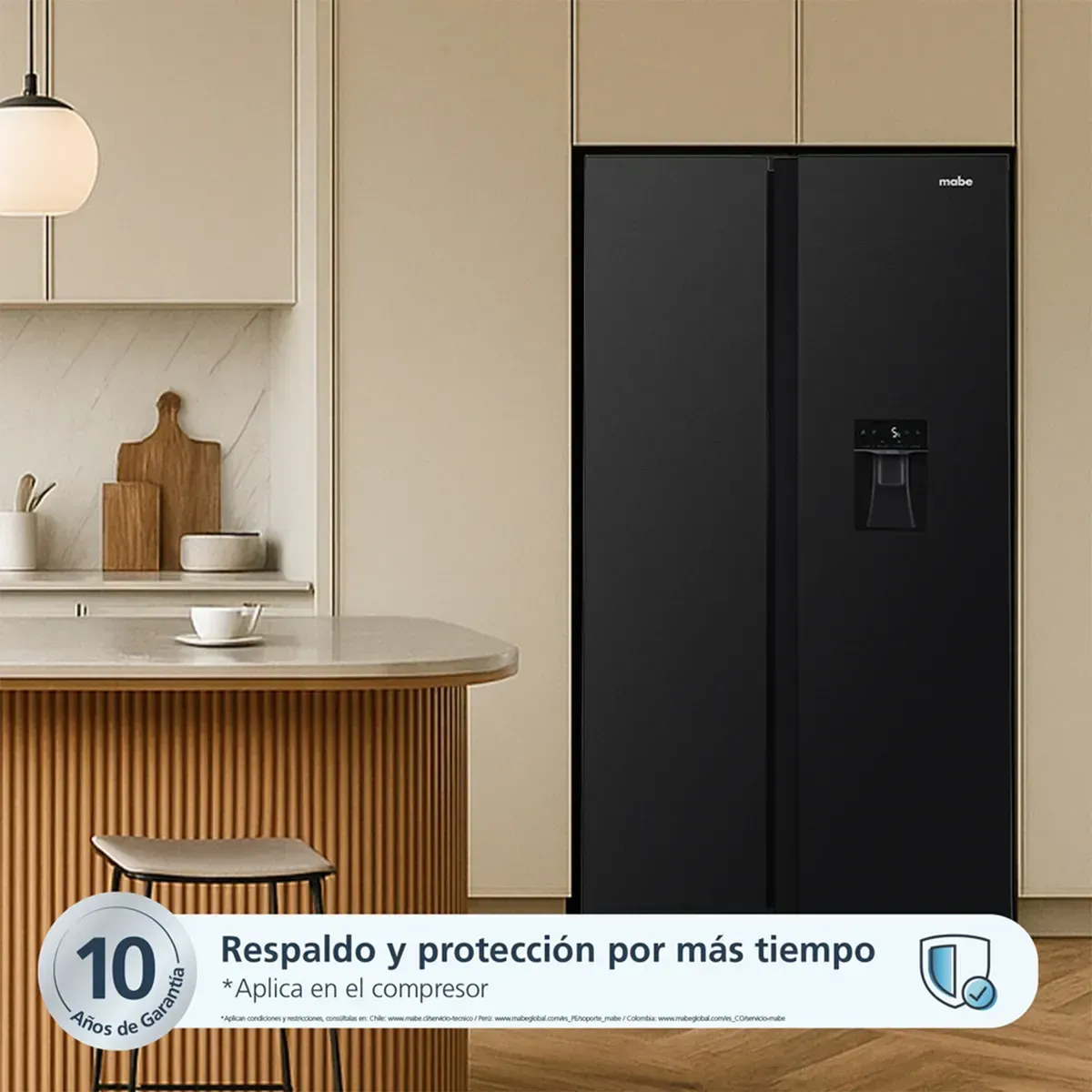 Nevecón Mabe Side by Side 480 Litros MSL480LMLPS0 Black Steel img #5