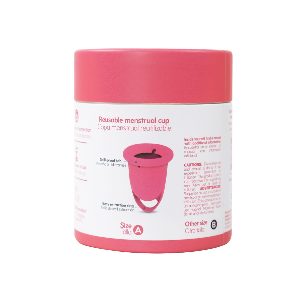 Copa Menstrual Essential Talla A Salmón UVA img #4