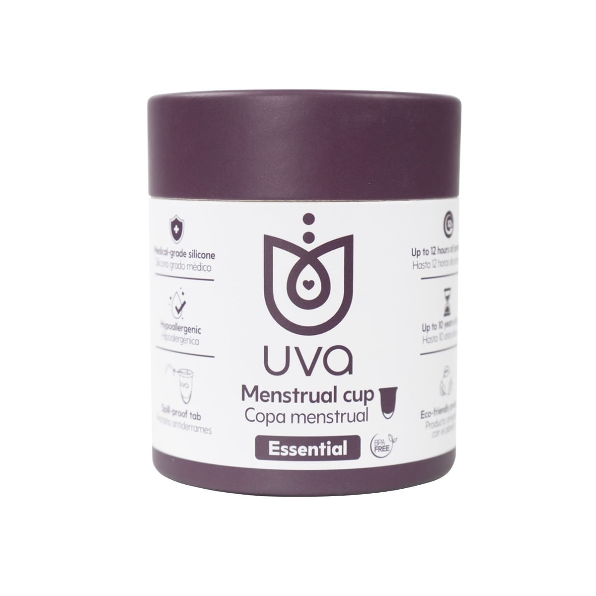 Copa Menstrual Essential Talla B Morada UVA img #1