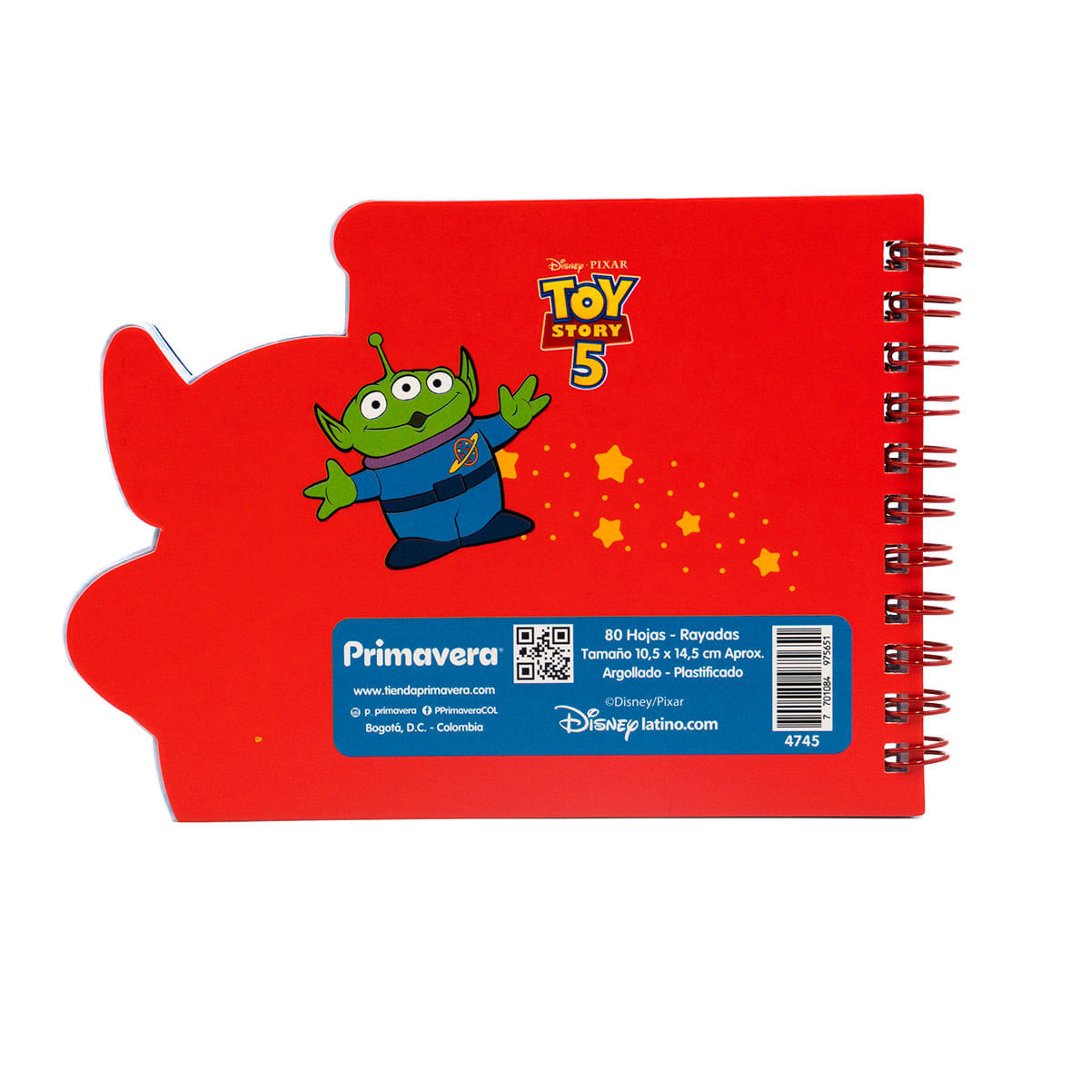 Libreta con Forma  Toy Story Marcianitos img #2