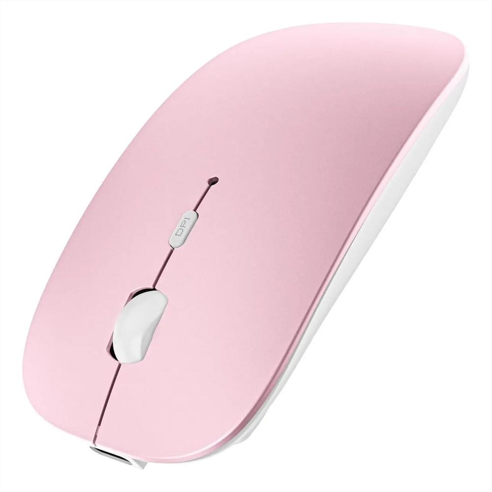 Mouse Inalambrico Rosa Para Computador/Tablet / Ipad img #1