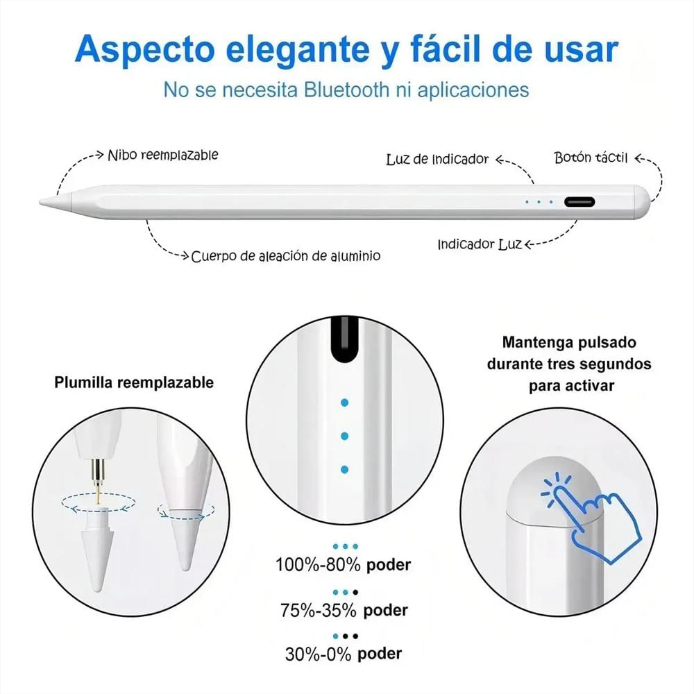 Lapiz Optico Capacitivo Para Ios/ Android img #3