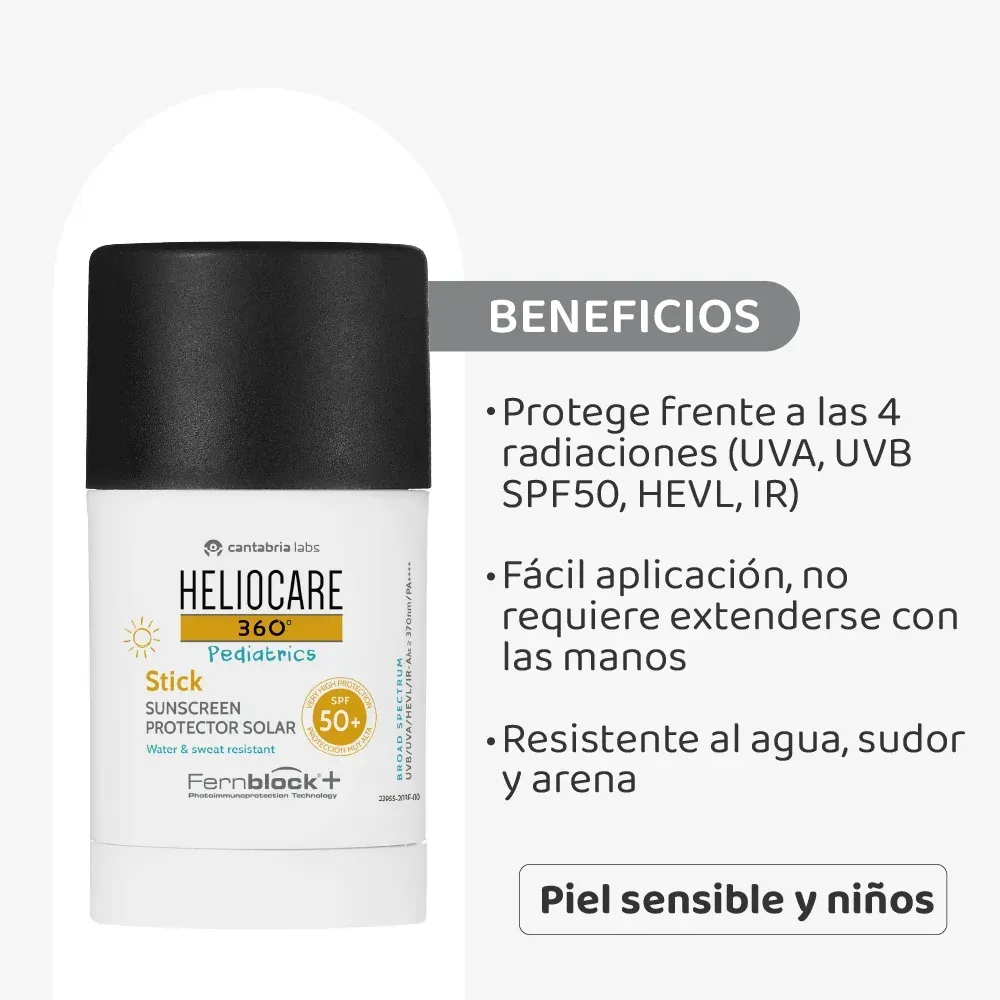 Heliocare 360° Pediatrics Stick Protector Solar Spf 50+ - Cantabria Labs img #2