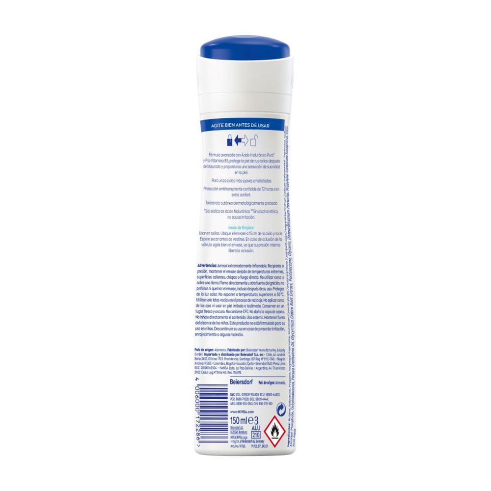 Desodorante NIVEA spray derma control defend (150  ml) img #2