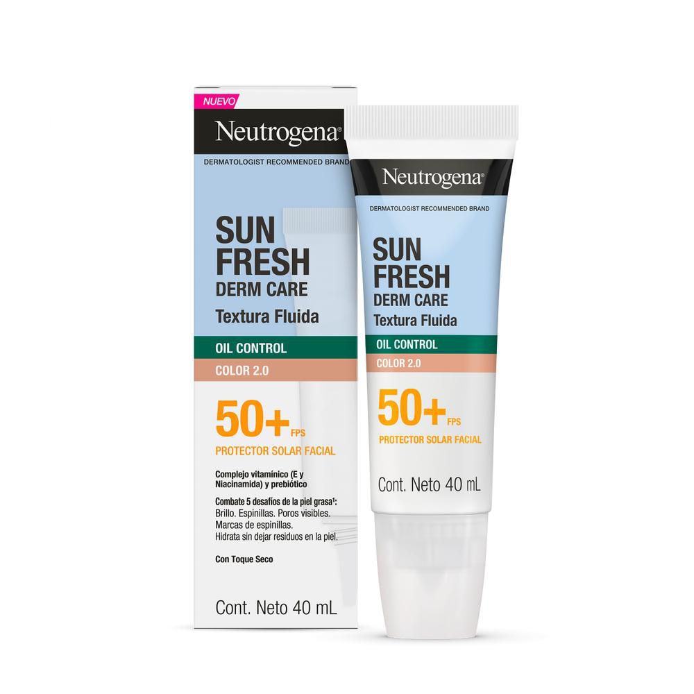 Protector solar NEUTROGENA sun fresh oil color 2.0 fps 50+ (40  ml) img #2