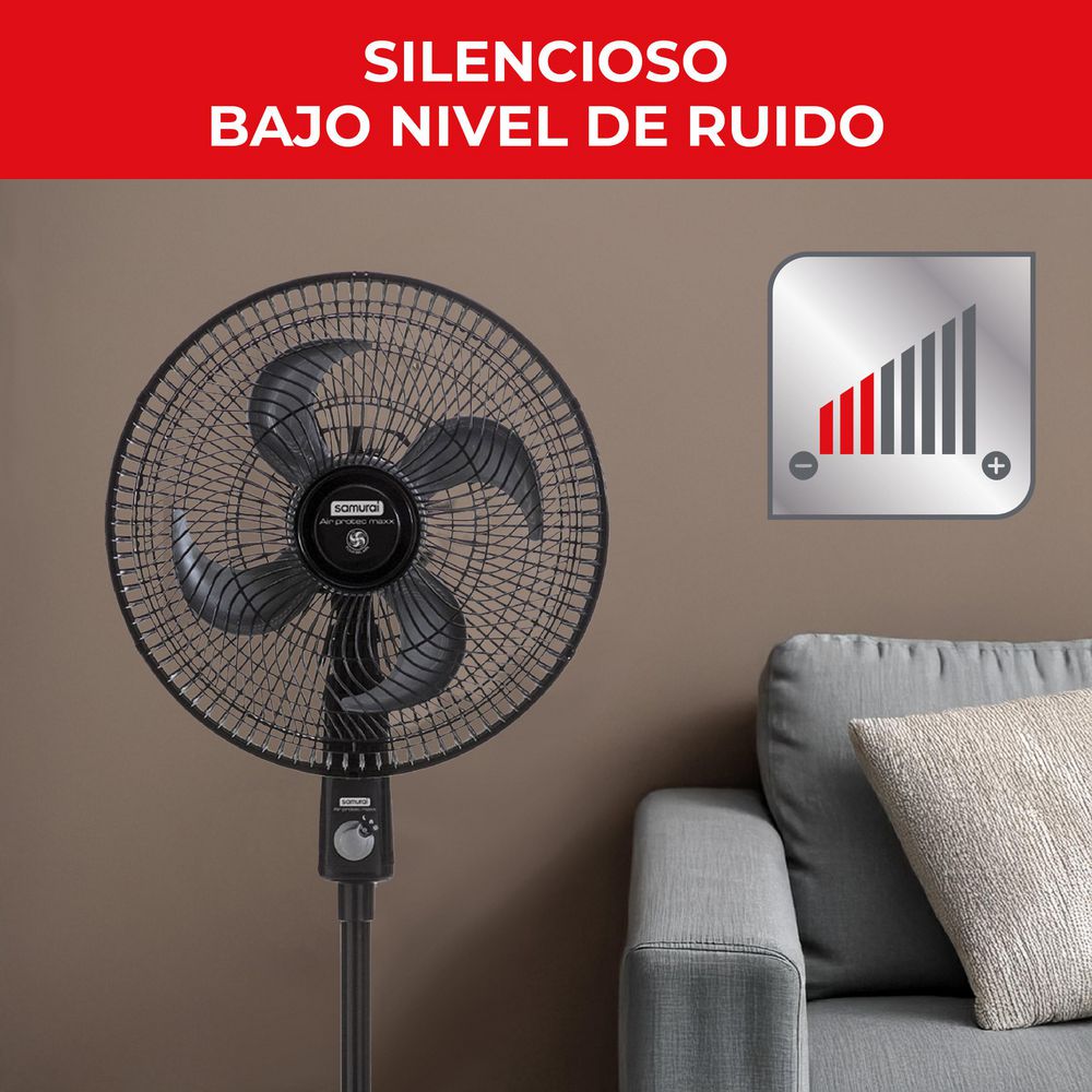 Ventilador 2 En 1 SAMURAI Air Protec Maxx 2 en 1 5861027400 Negro img #5