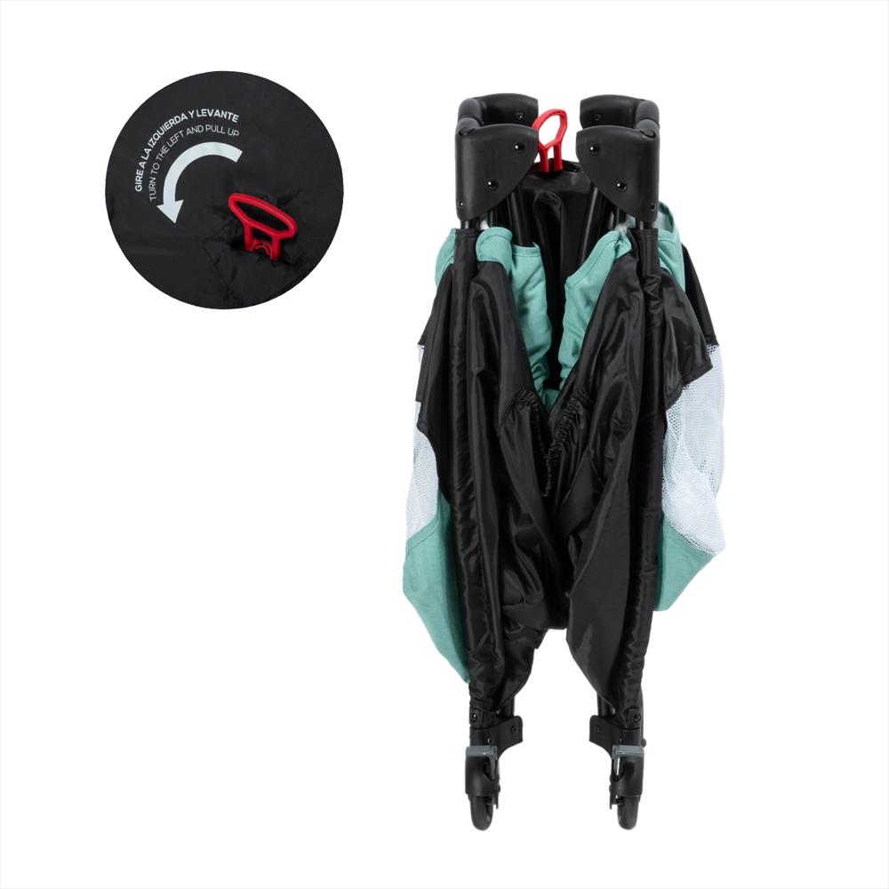 Cuna Corral Con Función Mecedora Iris Eb717 Verde img #2