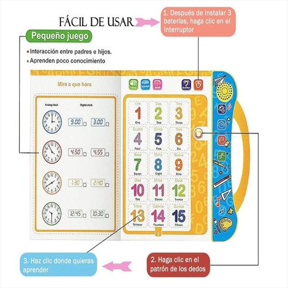 Libro Interactivo Bilingue Para Niños img #4