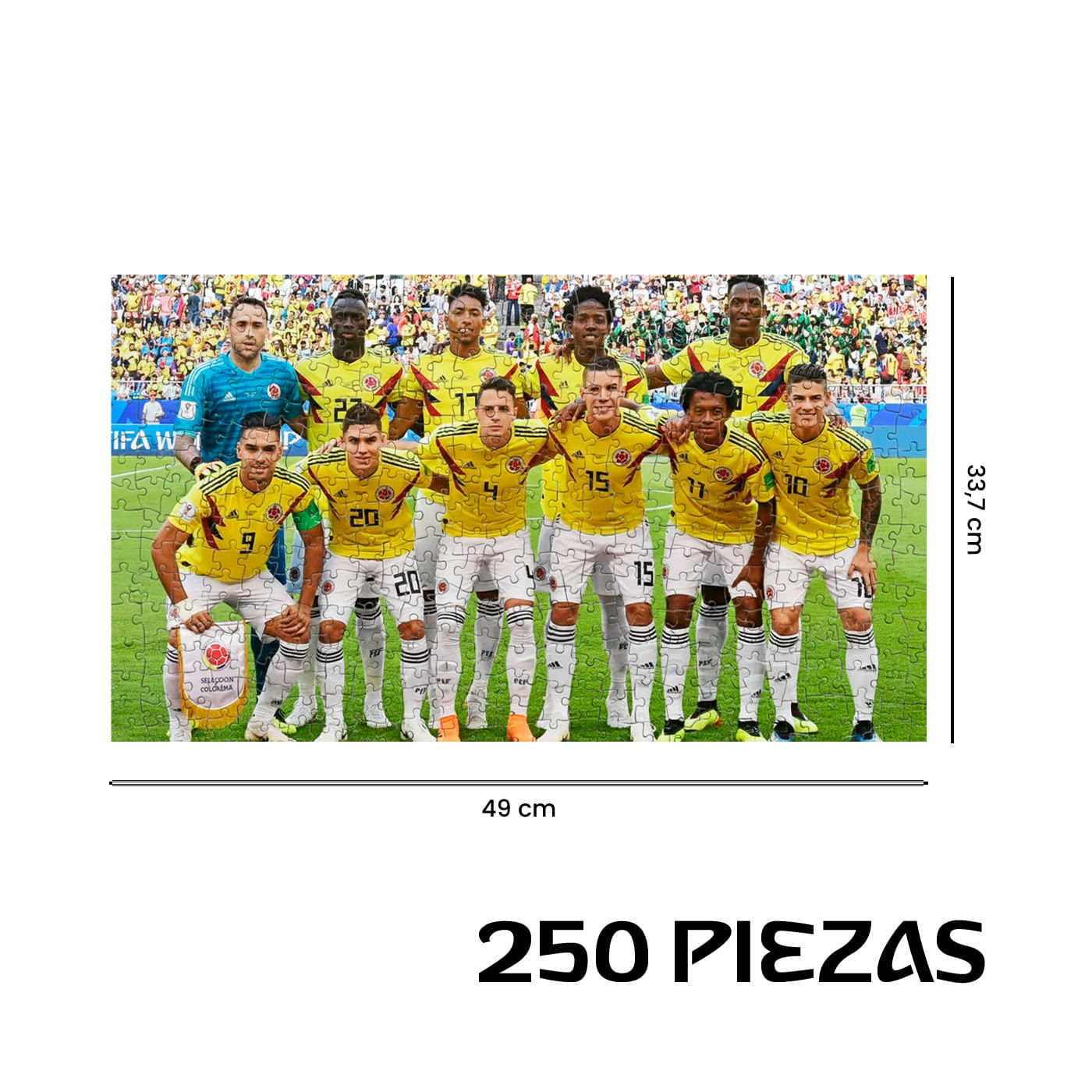 FIFA Rompecabezas Selección Colombia 250 Piezas Fútbol 2026 img #3