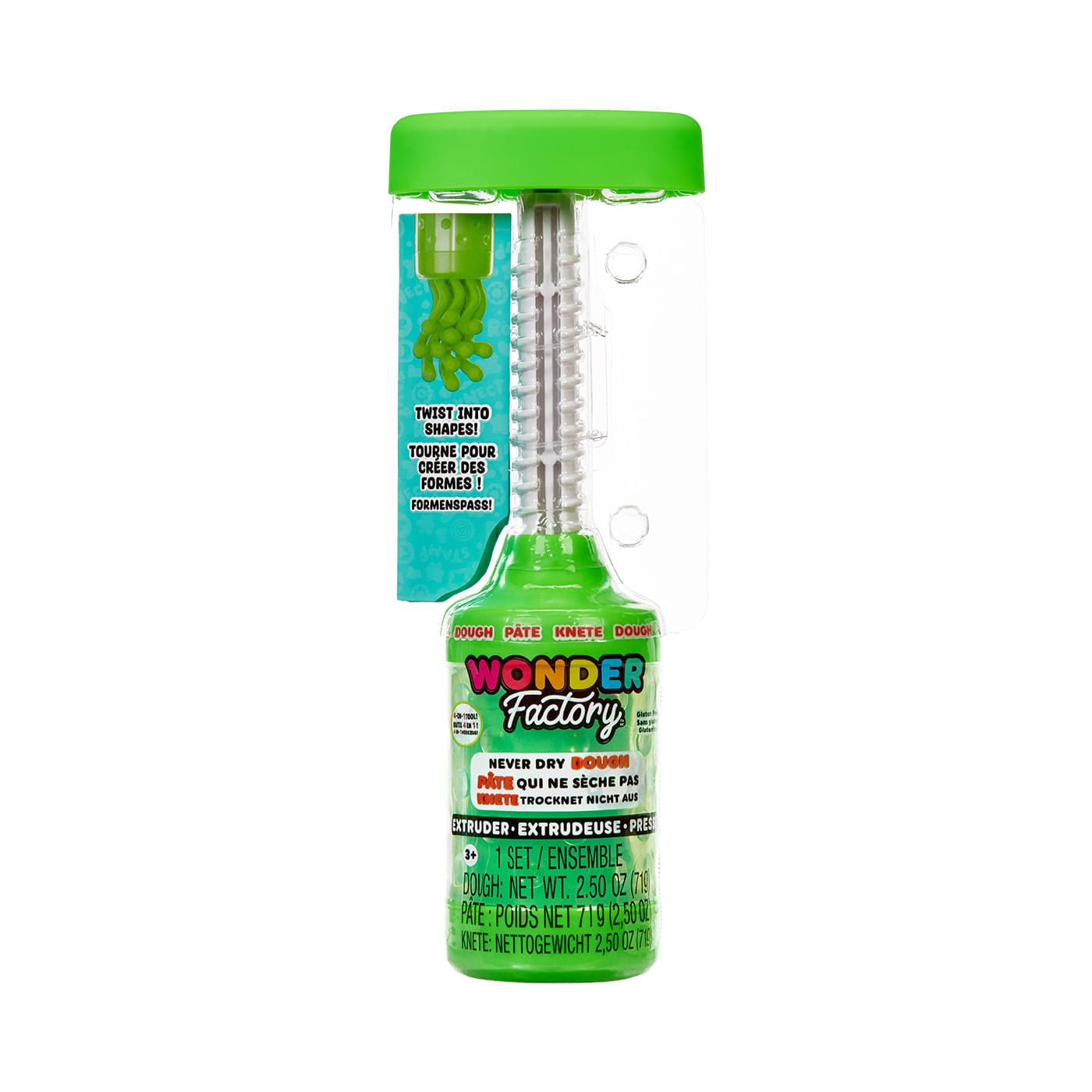 Wonder Factory Masa Moldeable Extruder Verde con Accesorios Creativos img #1