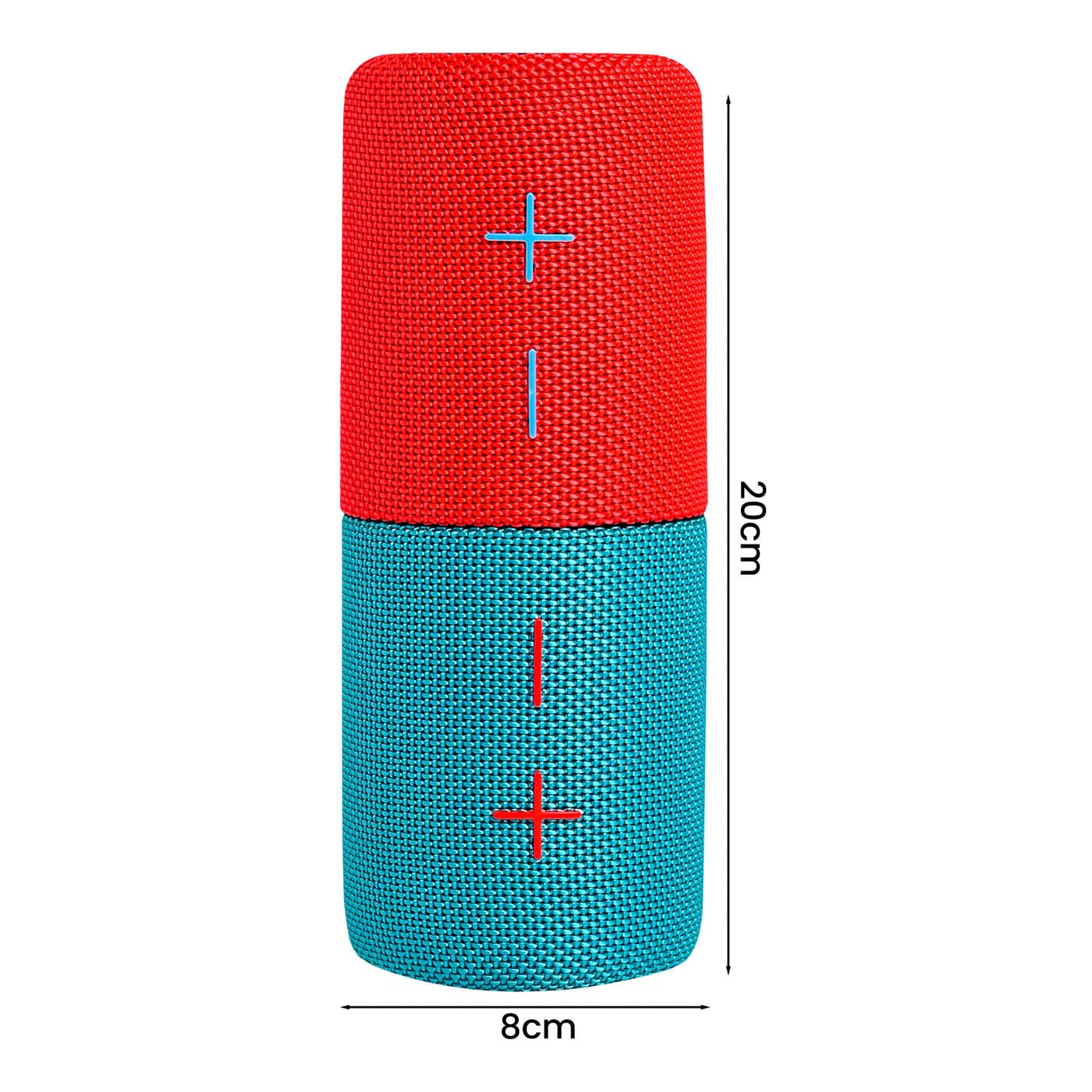 Parlante Dual Speaker 20W RMS TWS Azul y Rojo img #6