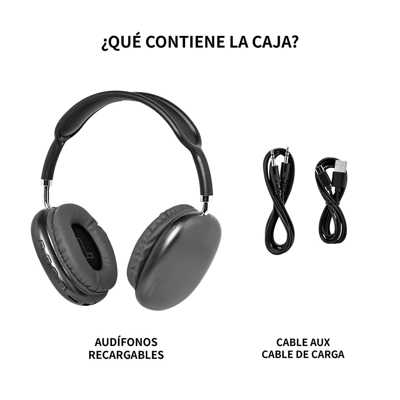 Audífonos Recargables Tipo Diadema VTA Bluetooth FM MicroSD img #8