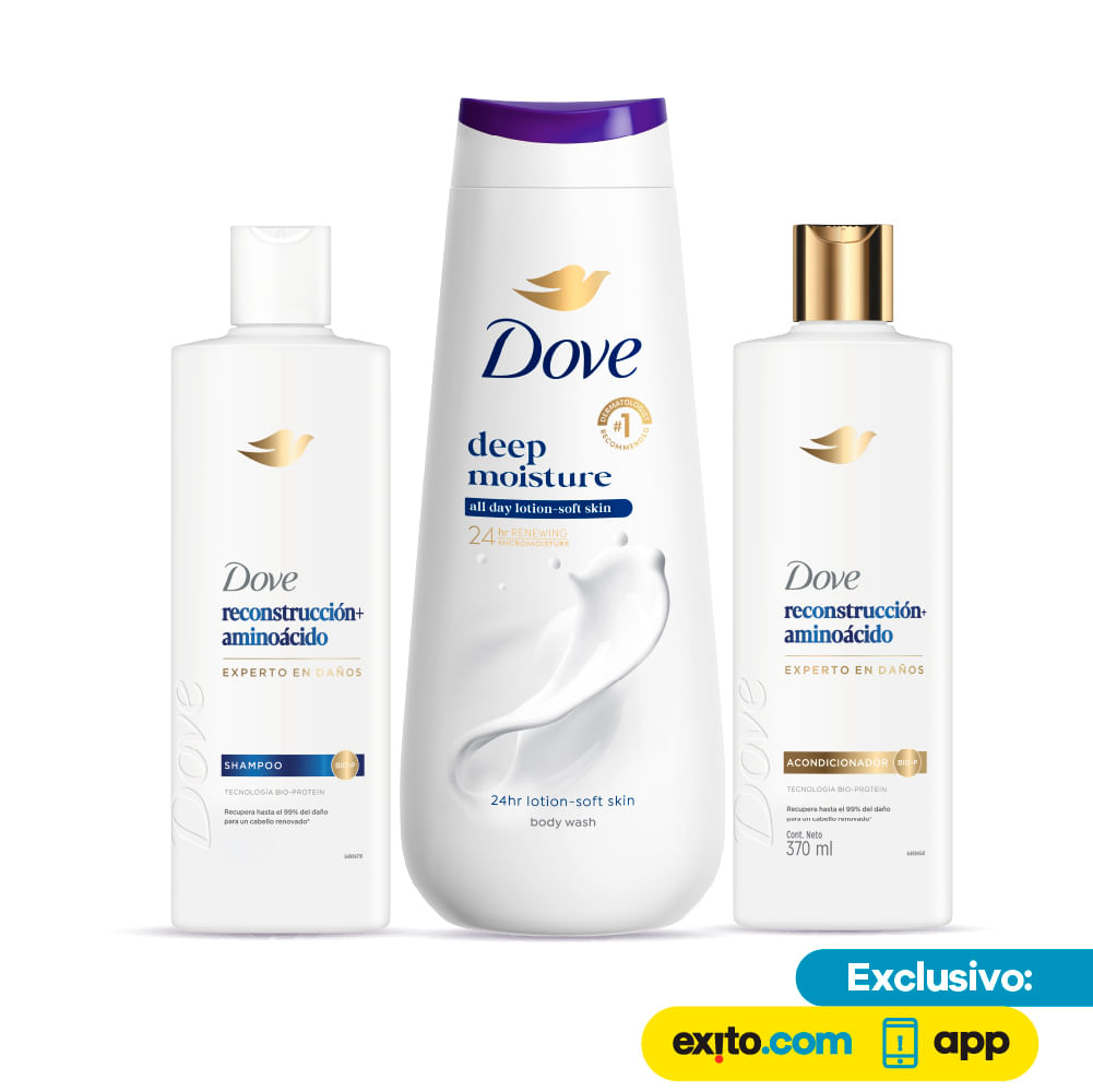 Shampoo y Acondicionador Dove con Jabon Líquido Dove img #1