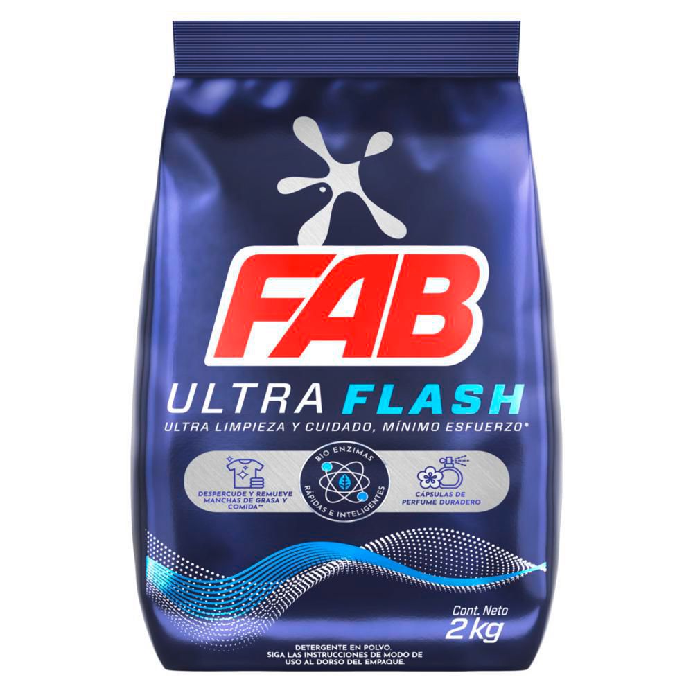 Detergente en polvo FAB ultra flash (2000  gr) img #7
