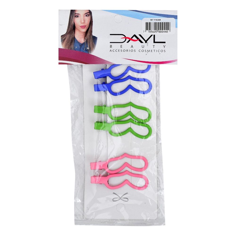 Ganchos para el cabello DAYL set colores surtidos (6  und) img #1