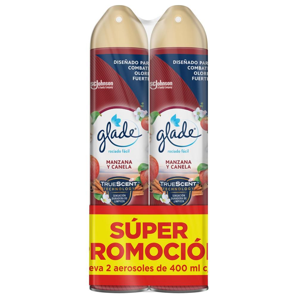 Ambientador GLADE aerosol surtido manzana y canela (800  ml) img #1