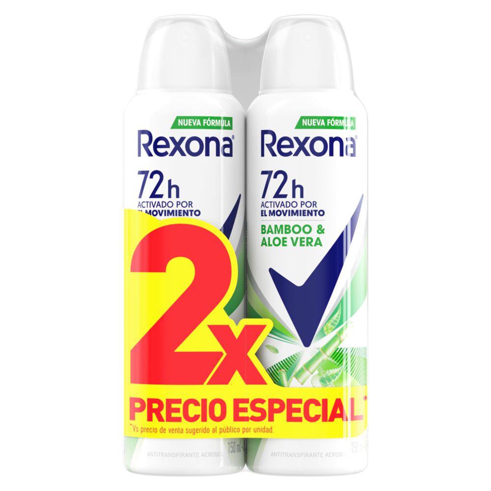 Desodorante REXONA Bamboo x2und 150ml (300  ml) img #1