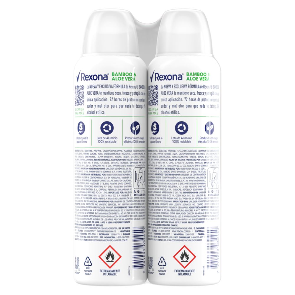 Desodorante REXONA Bamboo x2und 150ml (300  ml) img #7
