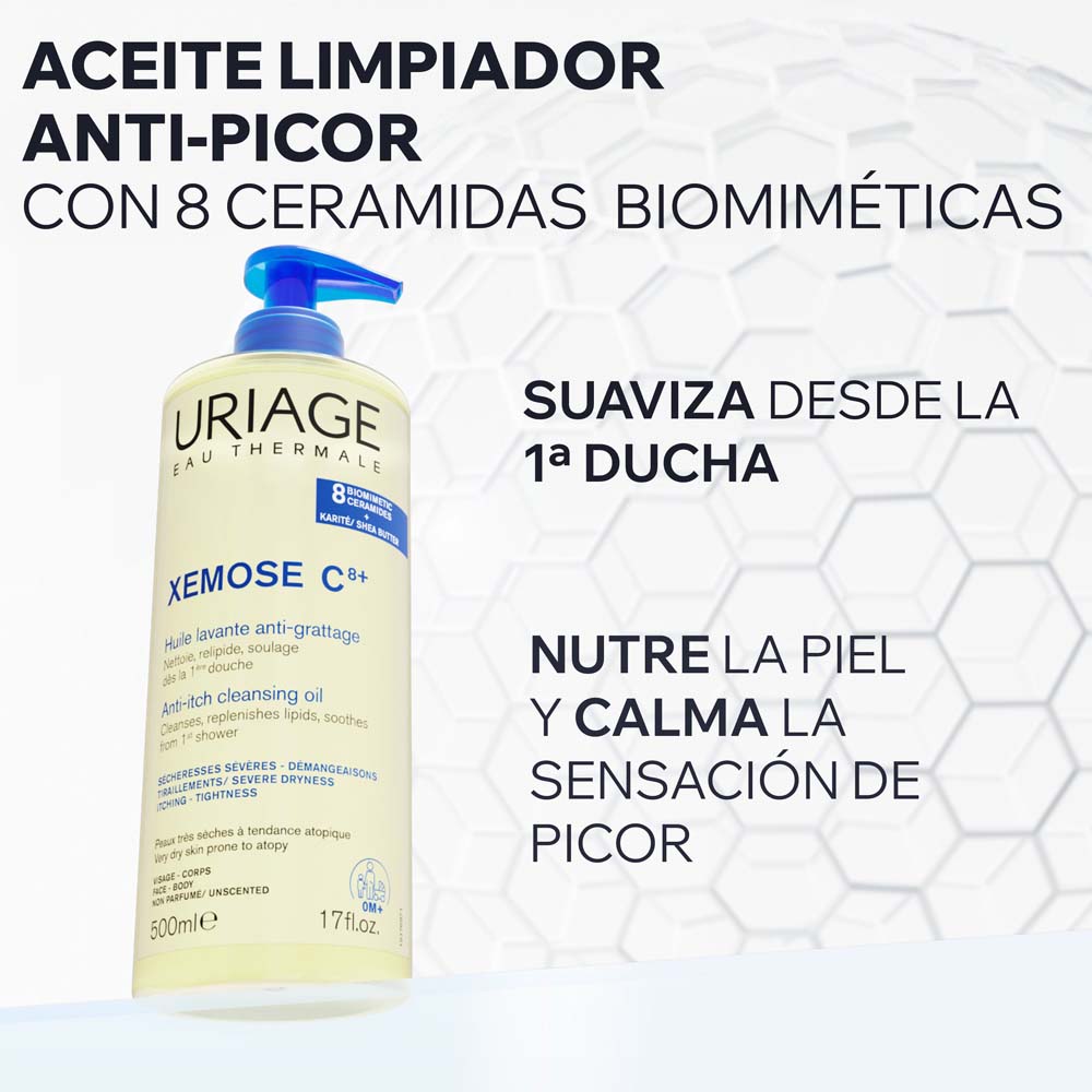 Aceite Limpiador Calmante Xemose C8+ - Uriage img #3