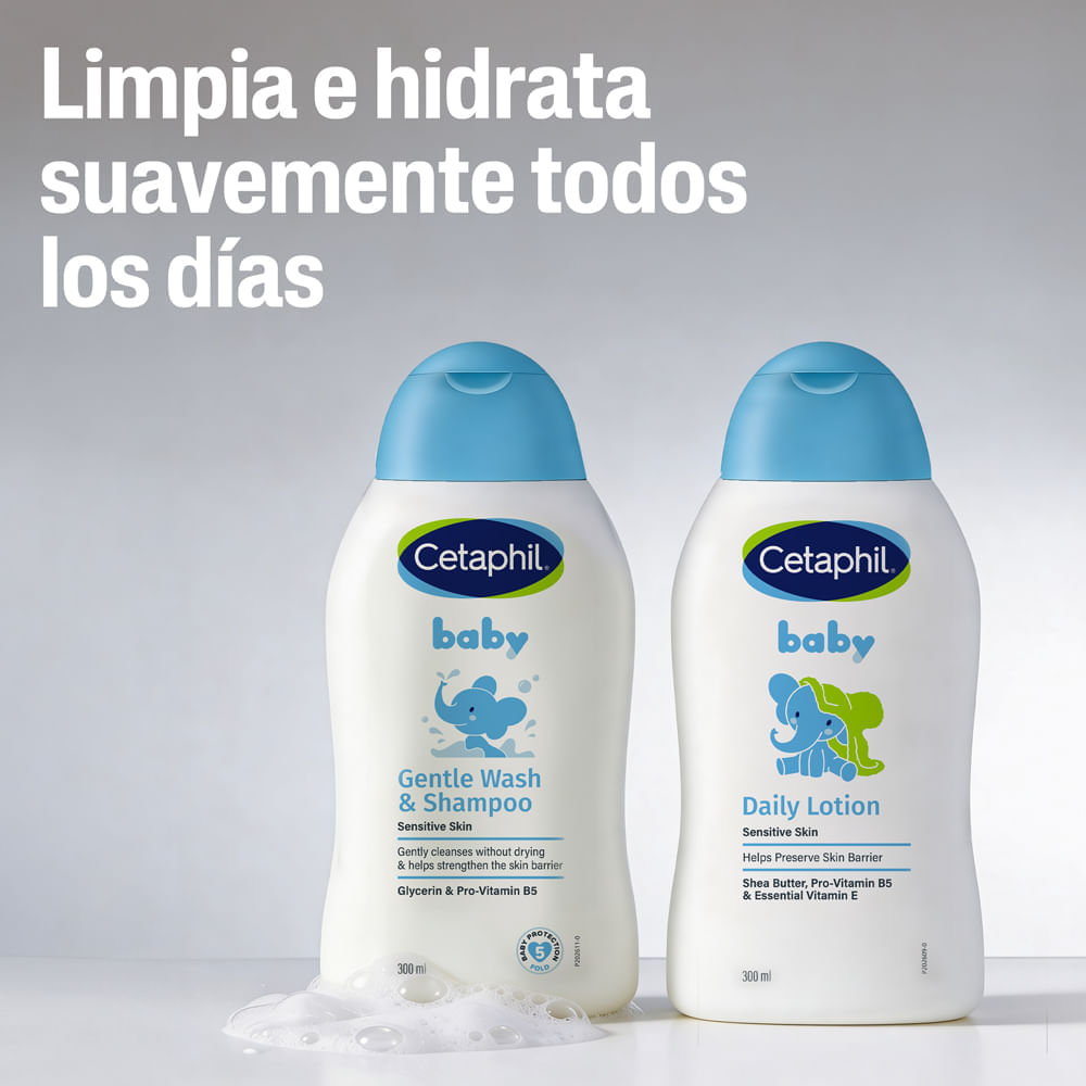 Kit Shampoo Baby 300ml + Loción Baby 300ml - Cetaphil img #3