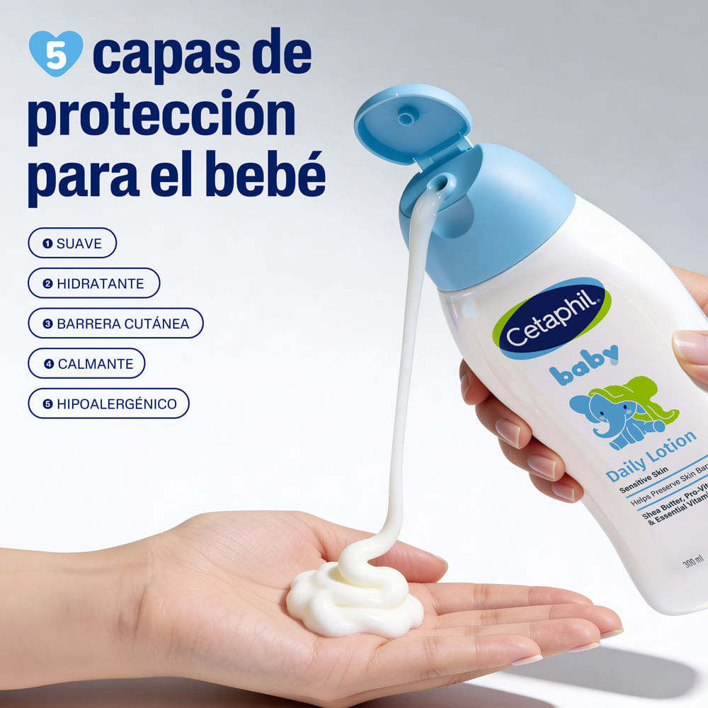 Kit Shampoo Baby 300ml + Loción Baby 300ml - Cetaphil img #4