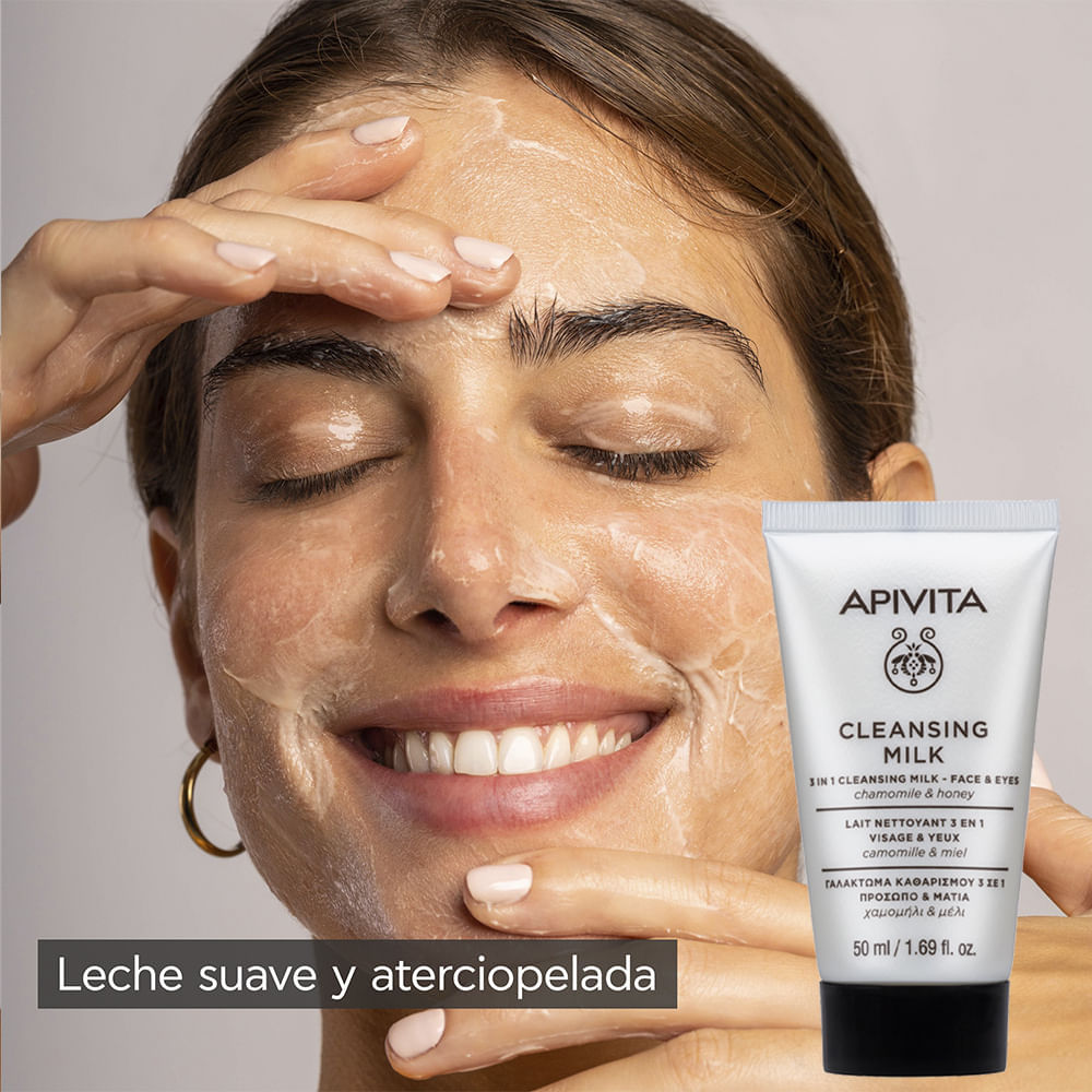 Cleasing Milk 3 en1 - Face & Eyes - Apivita img #5