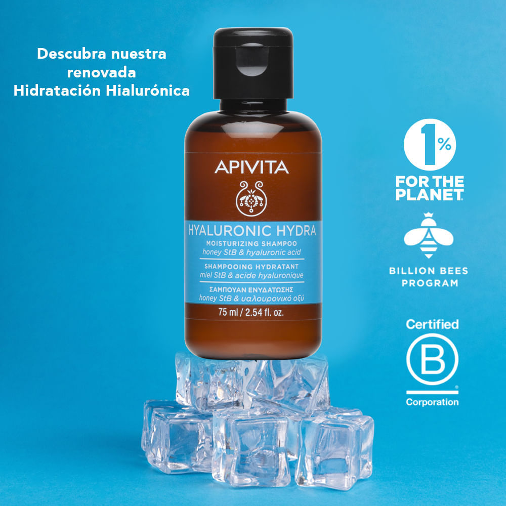 Shampoo Mini Hyalu Hydra - Apivita img #5