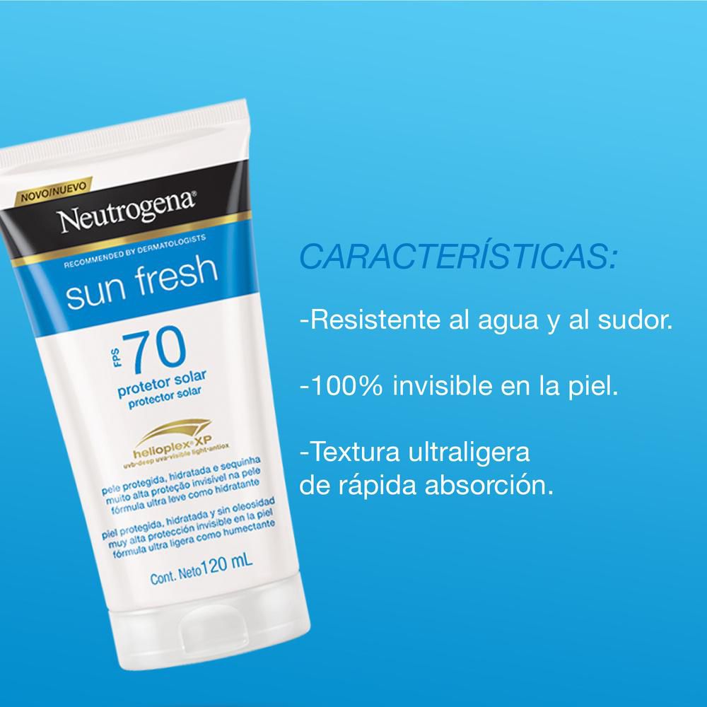 Protector solar NEUTROGENA sunfresh FPS 70 (120  ml) img #3