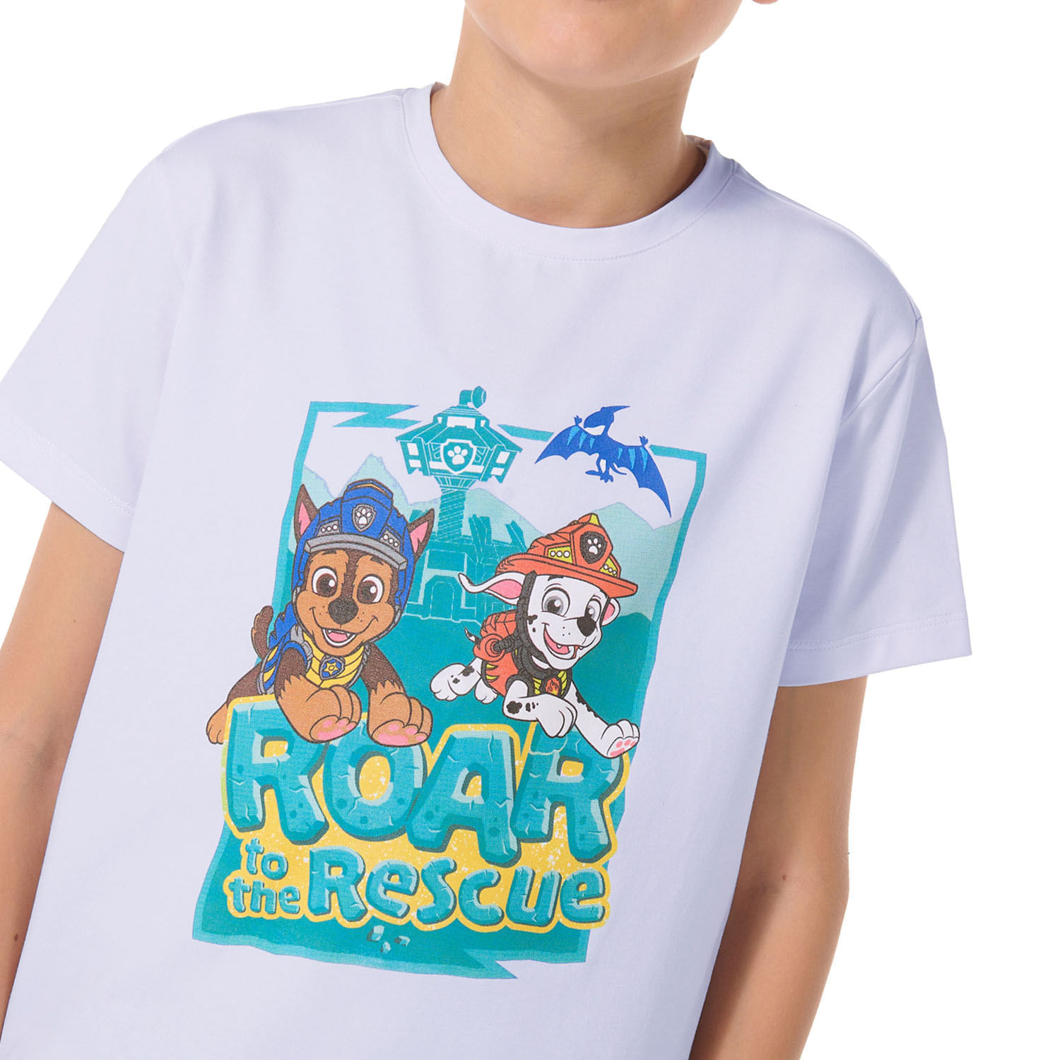 Camiseta para Niño Paw Patrol Roar To The Rescue Blanca img #3