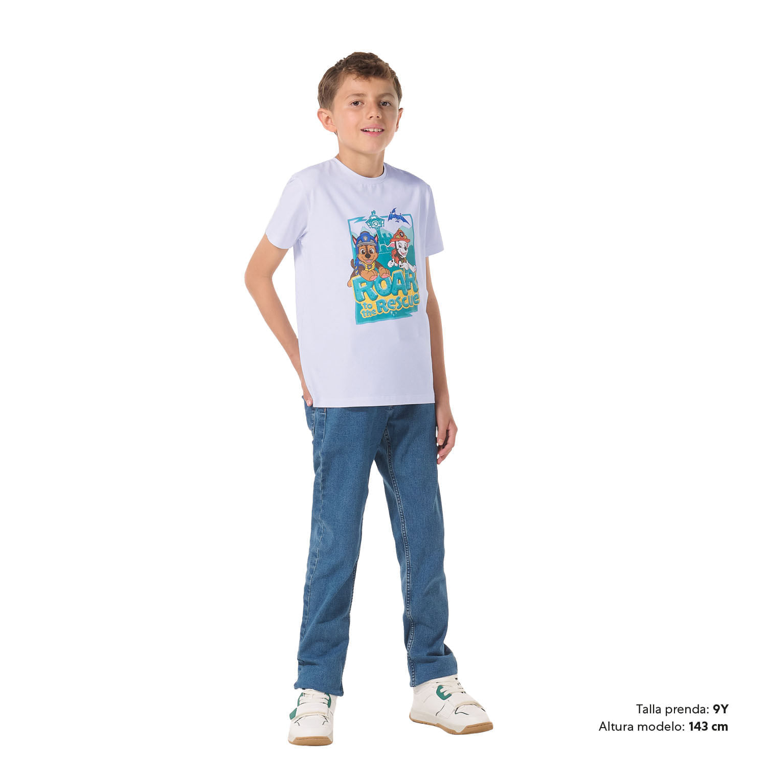 Camiseta para Niño Paw Patrol Roar To The Rescue Blanca img #1