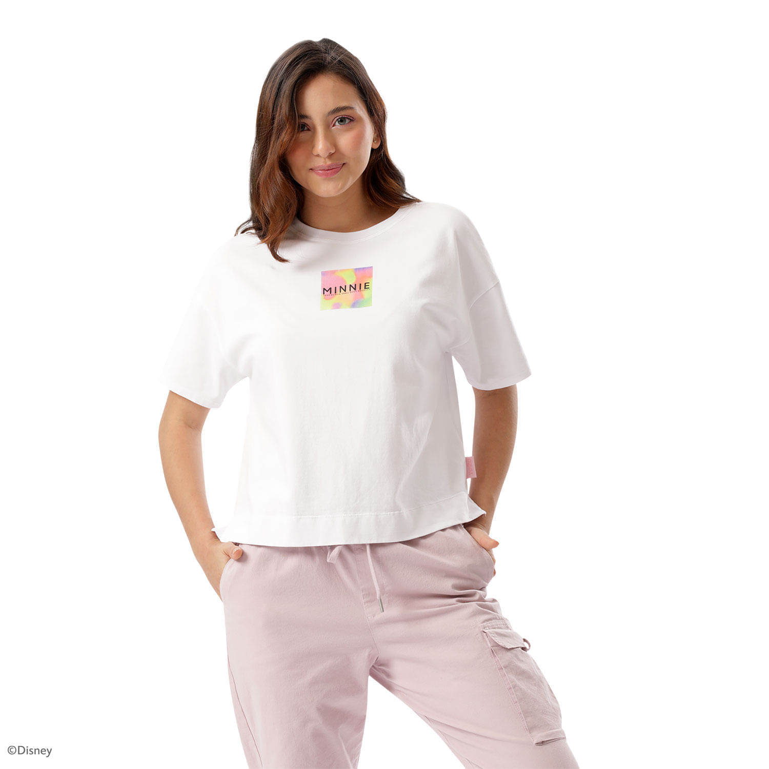 Camiseta Oversize Blanca Minnie Mouse In Real Life Feel img #1