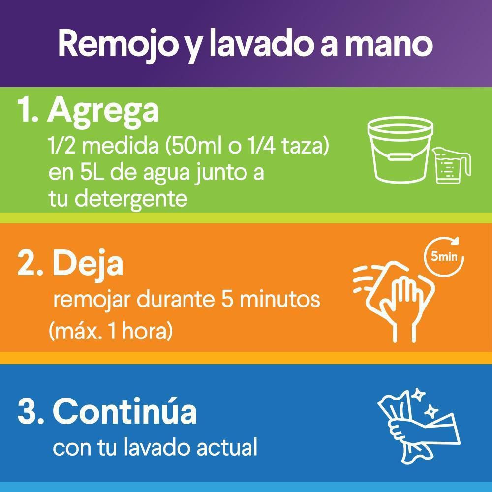 Quitamanchas sin cloro CLOROX 4 en 1 para ropa color (3800  ml) img #3