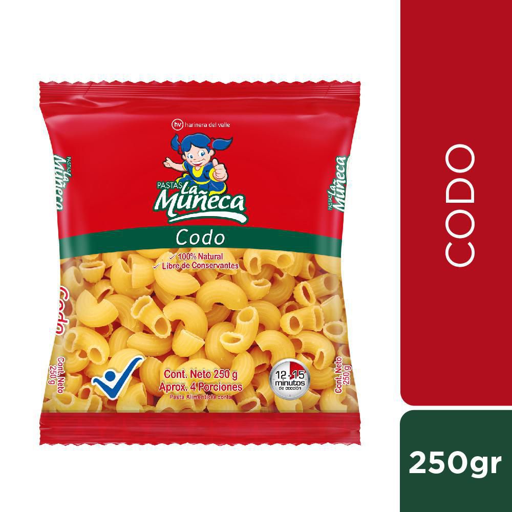 Pastas LA MUNECA corta en codos (250  gr) img #1