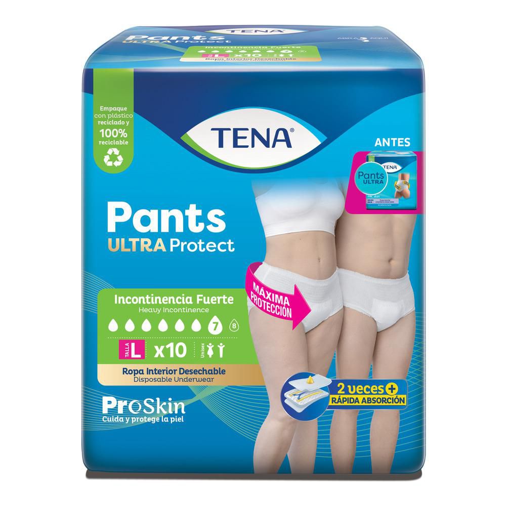 Pañales TENA pants ultra talla L (10  und) img #1