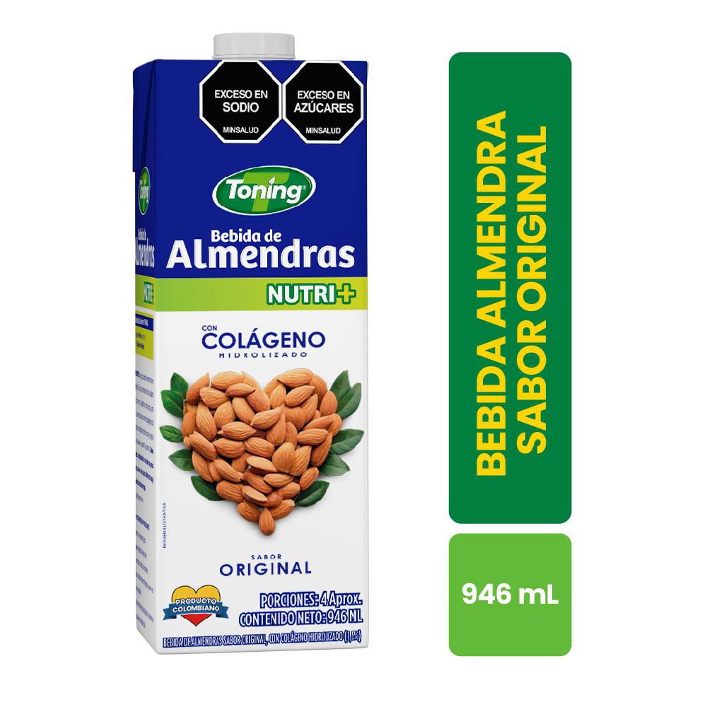 Bebida de almendras TONING original con colágeno (946  ml) img #1