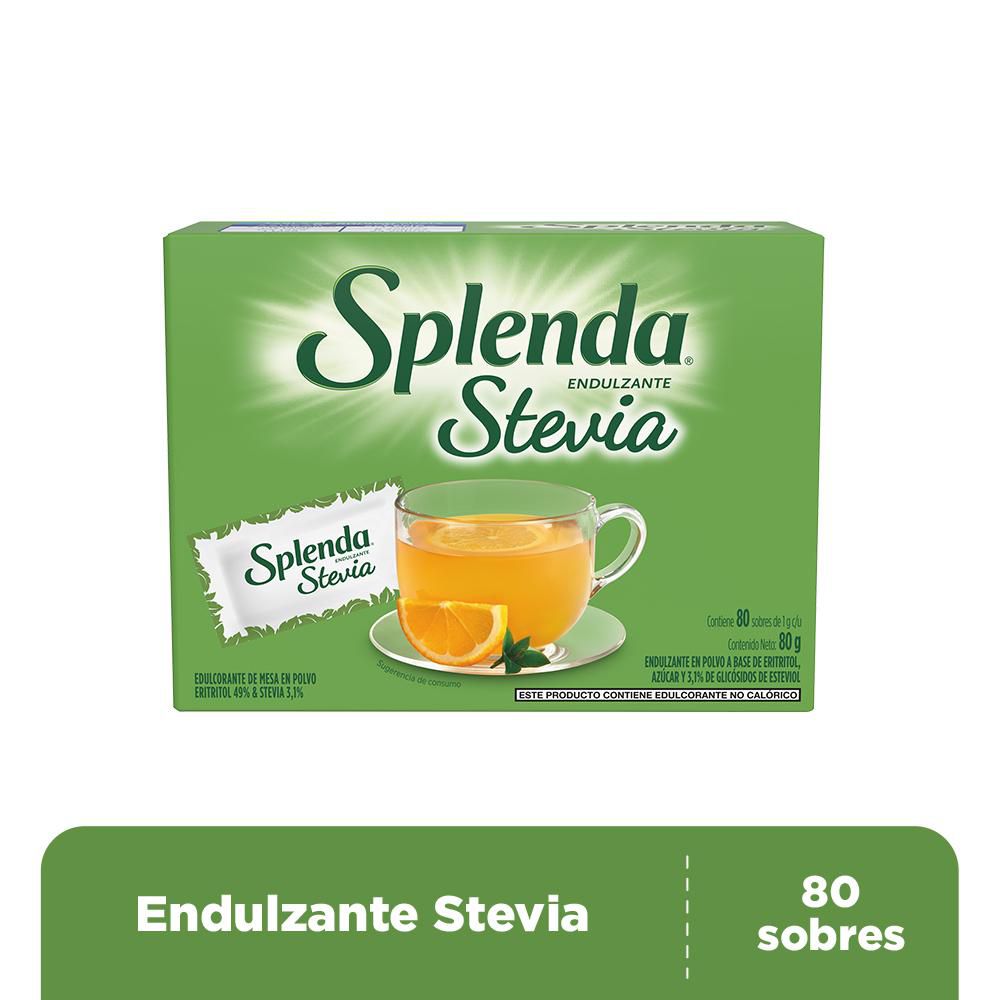 Endulzante SPLENDA stevia 80 sobres (80  gr) img #1