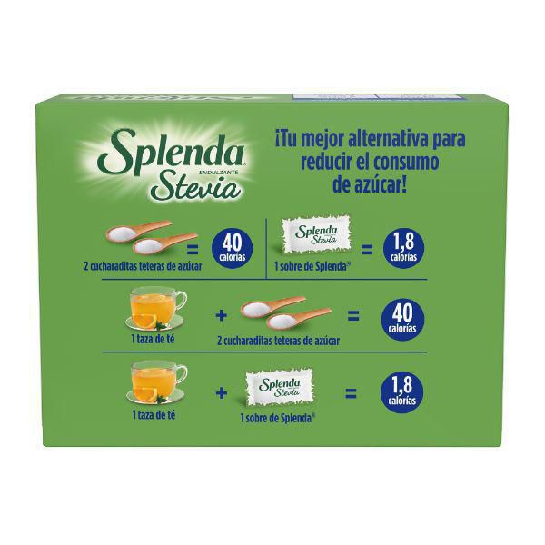 Endulzante SPLENDA stevia 80 sobres (80  gr) img #2