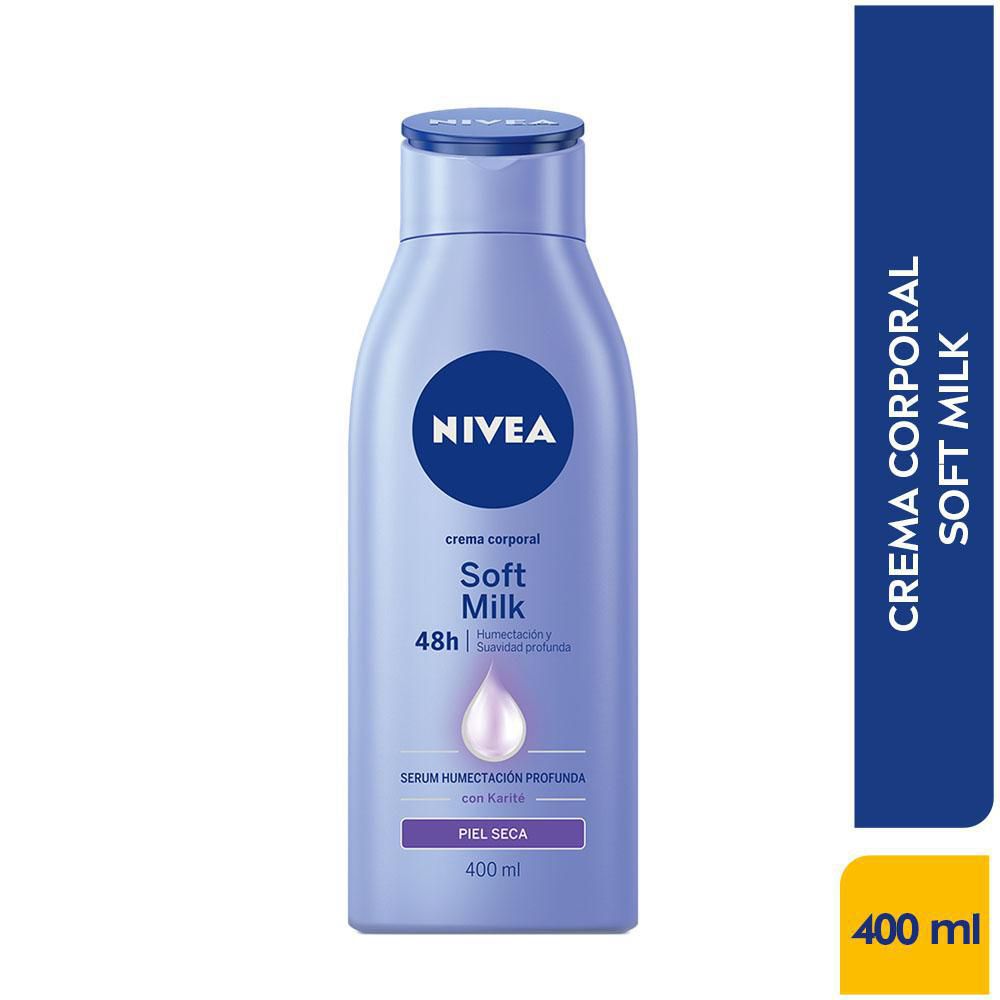 Crema corporal NIVEA humectante soft milk (400  ml) img #2