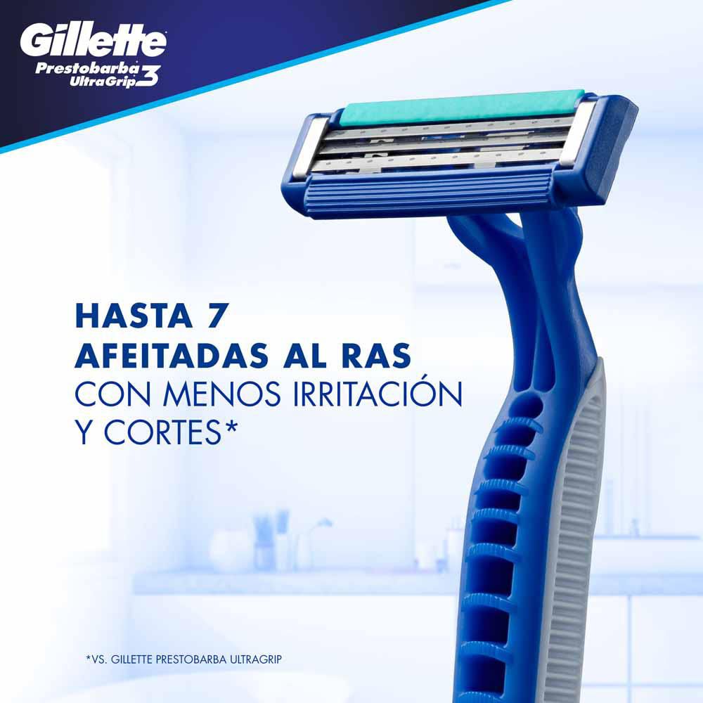 Máquina de afeitar PRESTOBARBA ultragrip desechable (4  und) img #2