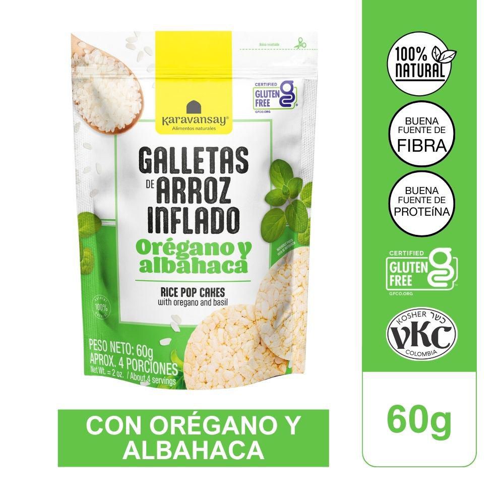 Galletas Karavansay orégano y albahaca (60  gr) img #1
