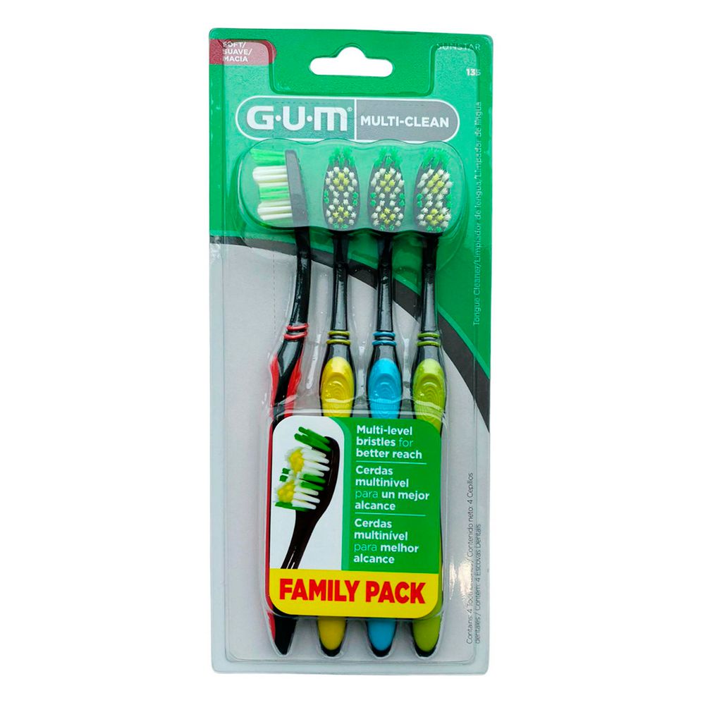 Cepillo de dientes GUM multi clean (4  und) img #1