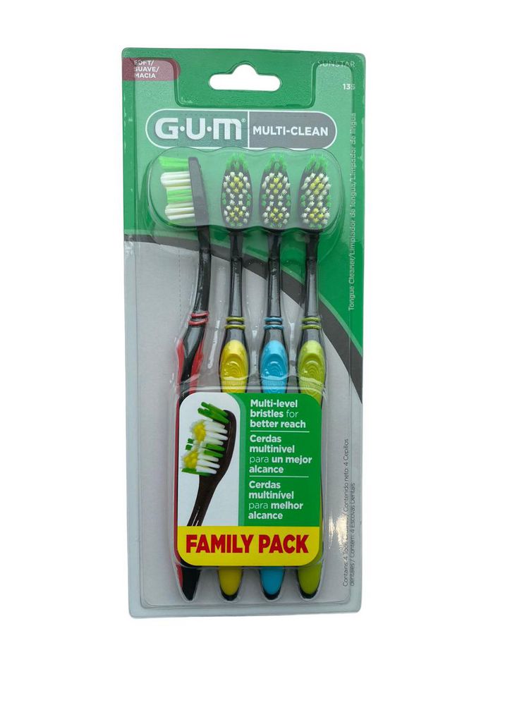 Cepillo de dientes GUM multi clean (4  und) img #2