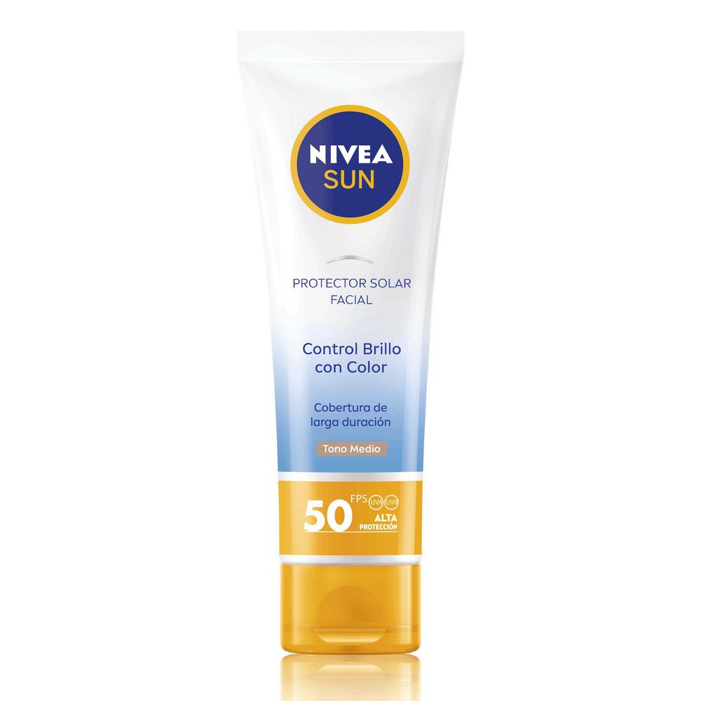 Protector solar NIVEA control brillo tono medio FPS 50 (50  ml) img #2